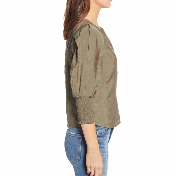 Rebecca Minkoff Geneva Puff Sleeve Blouse - Picture 4 of 16